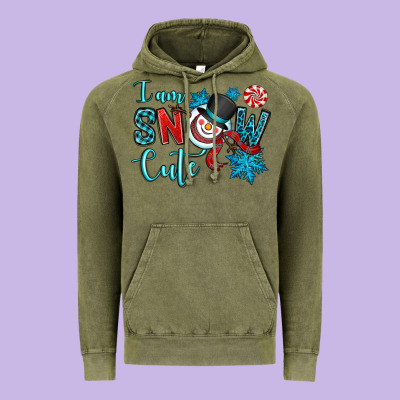 I Am Snow Cute Vintage Hoodie Designed By Oliviacreatesart