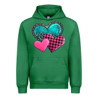 Emerald valentine's day hearts Urban Hoodie - AdoDesignShop