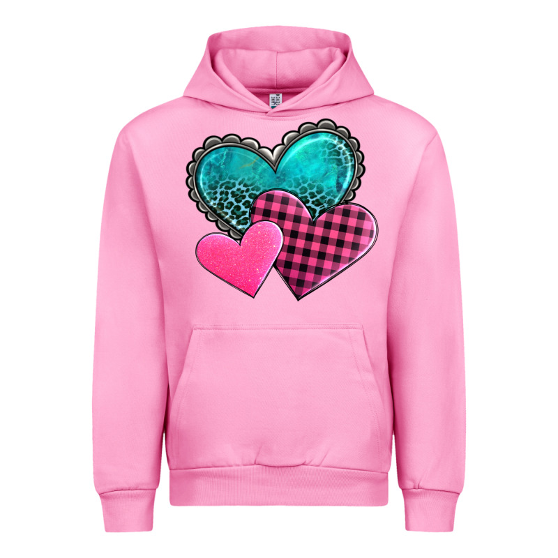 Valentine's Day Hearts Urban Hoodie by AdoDesignShop | Teevron