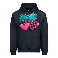 Navy valentine's day hearts Urban Hoodie - AdoDesignShop