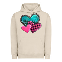 Pigment French Oak valentine's day hearts Urban Hoodie - AdoDesignShop
