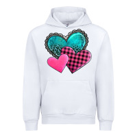 White valentine's day hearts Urban Hoodie - AdoDesignShop