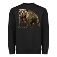Black Brown Bear Heavyweight Sweatshirt - LillyAllenDesigns