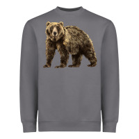 Storm Brown Bear Heavyweight Sweatshirt - LillyAllenDesigns