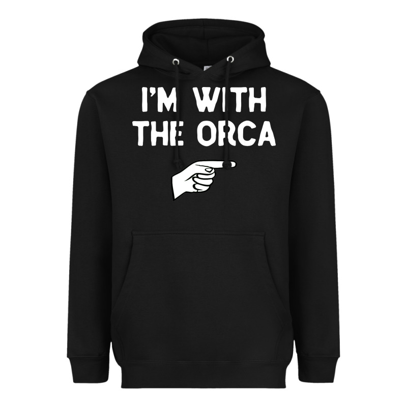 Im With The Orca Costume Halloween Matching Party Heavyweight Hoodie by longCreatives | Teevron