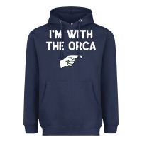 Navy im with the orca costume halloween matching party Heavyweight Hoodie - longCreatives
