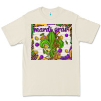 Bone Mardi Gras fleur de lis Premium Tee - NancyCooperArtShop