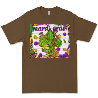 Cacao Mardi Gras fleur de lis Premium Tee - NancyCooperArtShop