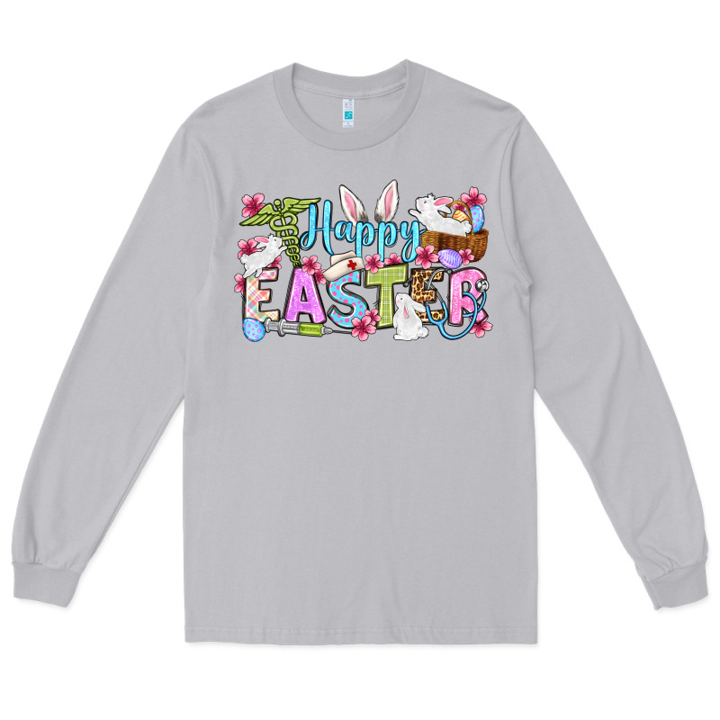 Happy Easter Nurse Long Sleeve Tee by OliviaCreatesArt | Teevron