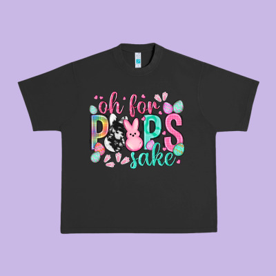 Oh For Peeps Sake Cowhide Easter Day Urban Heavy Tee Designed By Howdyjamesfarm