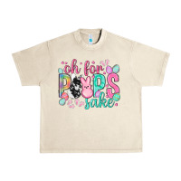 Sandshell Oh for peeps sake cowhide Easter Day Urban Heavy Tee - HowdyJamesFarm
