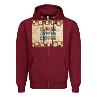 Burgundy coffee Zipper Hoodie - Artiststas