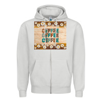 Dove Grey coffee Zipper Hoodie - Artiststas