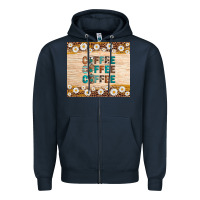Navy coffee Zipper Hoodie - Artiststas