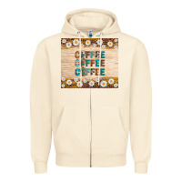 Sandshell coffee Zipper Hoodie - Artiststas