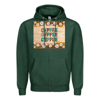 Sports Green coffee Zipper Hoodie - Artiststas