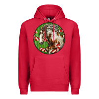 Cardinal Horse Christmas Premium Hoodie - LillyAllenDesigns