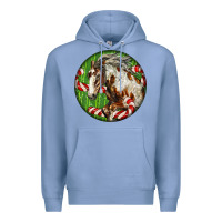 Colony Blue Horse Christmas Premium Hoodie - LillyAllenDesigns