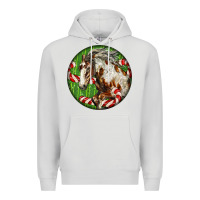 Dove Grey Horse Christmas Premium Hoodie - LillyAllenDesigns