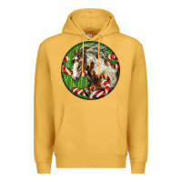 Mustard Horse Christmas Premium Hoodie - LillyAllenDesigns