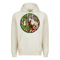 Oatmeal Heather Horse Christmas Premium Hoodie - LillyAllenDesigns