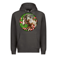Smoke Horse Christmas Premium Hoodie - LillyAllenDesigns