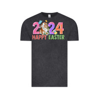 Vintage Black 2024 happy easter Vintage Tee - CowGirlArtShop