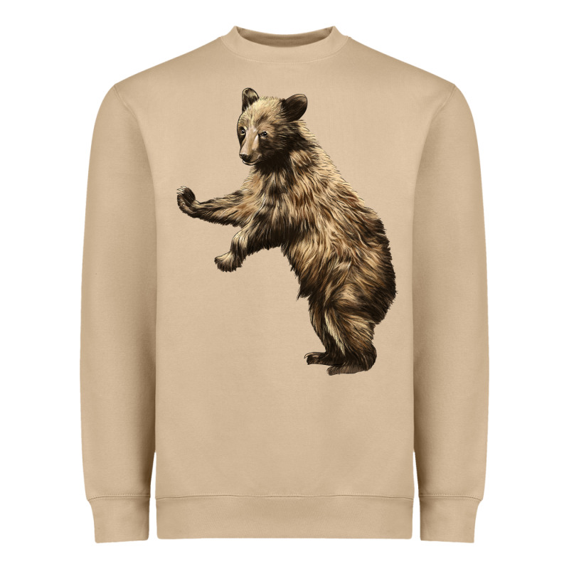 Brown Bear Cub Heavyweight Sweatshirt by LillyAllenDesigns | Teevron