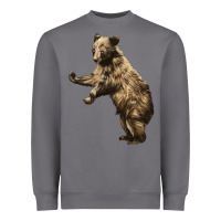 Storm Brown Bear Cub Heavyweight Sweatshirt - LillyAllenDesigns