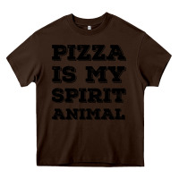 Chocolate Brown Pizza Is My Spirit Animal Heavy Core Tee - Bettercallsaul