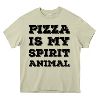Mossy Pizza Is My Spirit Animal Heavy Core Tee - Bettercallsaul
