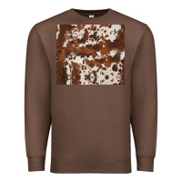 Chestnut brown cowhide Premium Sweatshirt - BarkalooDesign