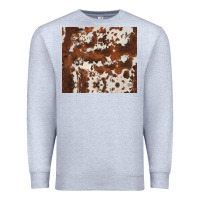 Heather Grey brown cowhide Premium Sweatshirt - BarkalooDesign