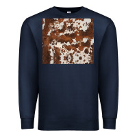 Navy brown cowhide Premium Sweatshirt - BarkalooDesign