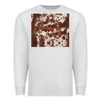Oatmeal Heather brown cowhide Premium Sweatshirt - BarkalooDesign