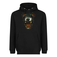 Werewolf Face Lycan Gothic Horror Occult Scary Halloween Heavyweight Hoodie | Teevron