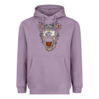 Lavender Werewolf Face Lycan Gothic Horror Occult Scary Halloween Heavyweight Hoodie - longCreatives