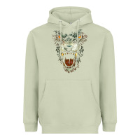 Matcha Werewolf Face Lycan Gothic Horror Occult Scary Halloween Heavyweight Hoodie - longCreatives