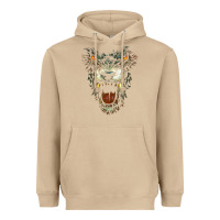 Mushroom Werewolf Face Lycan Gothic Horror Occult Scary Halloween Heavyweight Hoodie - longCreatives