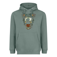 Sage Werewolf Face Lycan Gothic Horror Occult Scary Halloween Heavyweight Hoodie - longCreatives