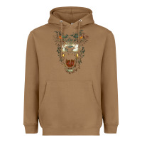 Toasted Coconut Werewolf Face Lycan Gothic Horror Occult Scary Halloween Heavyweight Hoodie - longCreatives