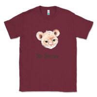Burgundy lion cute animals Classic Tee - RanaPortraitStore