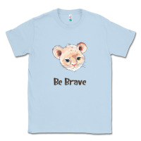 Dusty Blue lion cute animals Classic Tee - RanaPortraitStore