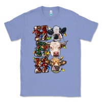 Colony Blue Ho Ho Ho Cows Classic Tee - RanaPortraitStore