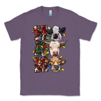 Lavender Ho Ho Ho Cows Classic Tee - RanaPortraitStore