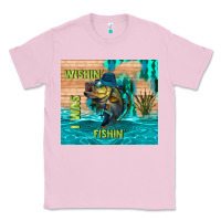 Bubblegum Pink wıshın i was fıshın Classic Tee - TumblerDesignByShophia