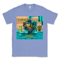 Colony Blue wıshın i was fıshın Classic Tee - TumblerDesignByShophia