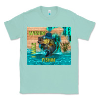Seafoam wıshın i was fıshın Classic Tee - TumblerDesignByShophia