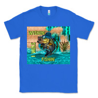 True Royal wıshın i was fıshın Classic Tee - TumblerDesignByShophia