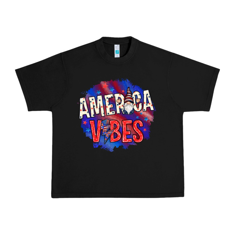 America Vibes With Gnome Urban Heavy Tee by HowdyJamesFarm | Teevron